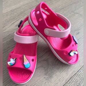 Almost New Crocs Girls Sandals size 12